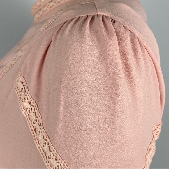 PARKER PINK EMBROIDERED SHORT SLEEVE MINI DRESS - Picture 6 of 7